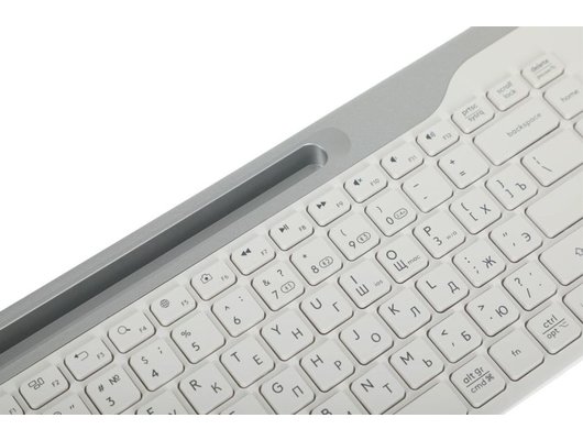 Клавиатура беспроводная A4Tech Fstyler FBK25 белый/серый (FBK25 WHITE)